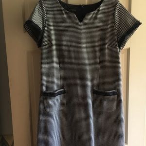 Talbots Navy/Ivory Pointe A Line  Dress, size 14